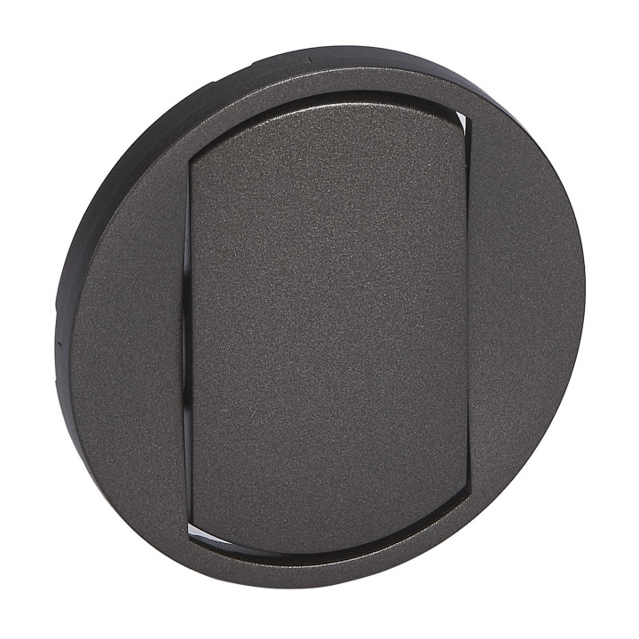 Enjoliveur Large Céliane Interrupteur, Va-Et-Vient Ou Poussoir Soft - Graphite