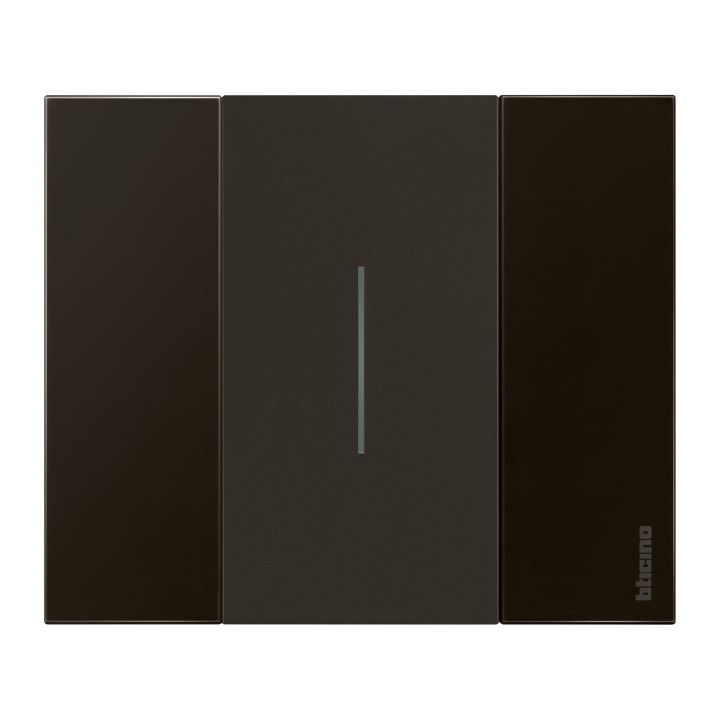 Enjoliveur Living Now Pour Commande D'Éclairage 2 Modules - Noir