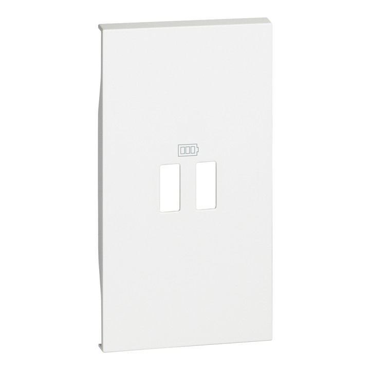 Enjoliveur Living Now Pour Prise Usb 2 Modules - Blanc