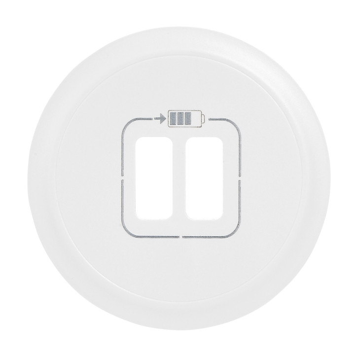 Enjoliveur Céliane Pour Prise Double Usb Type-A Et Type-C - Blanc