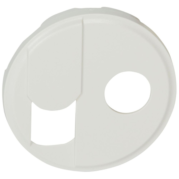 Enjoliveur Céliane Pour Prise Téléphone Rj45 Et Tv Simple - Blanc