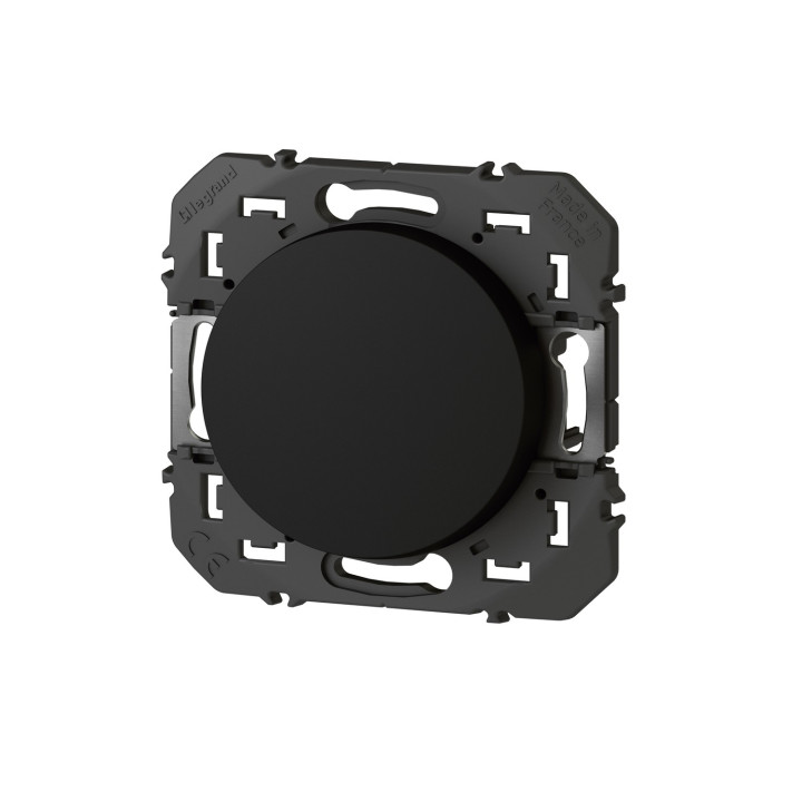 Poussoir Simple Dooxie 6A 250V~ - Finition Noir
