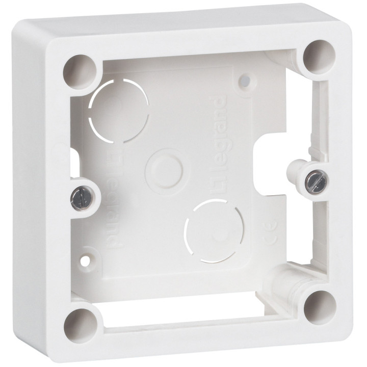 Cadre Saillie 1 Poste Pour Socle Et Sortie De Câbles 100X100X36Mm