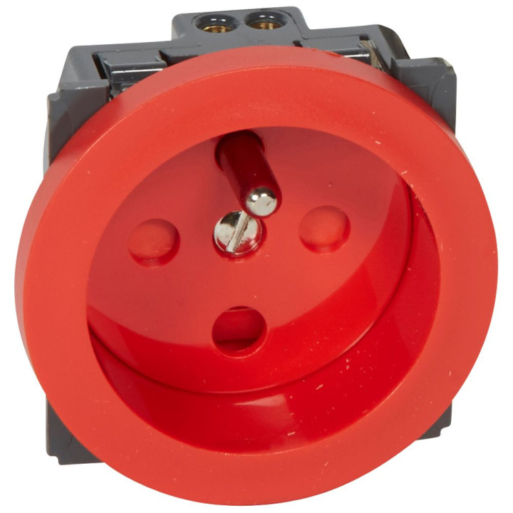 Prise De Courant Standard Français Céliane 16A 250V 2P+T Détrompage