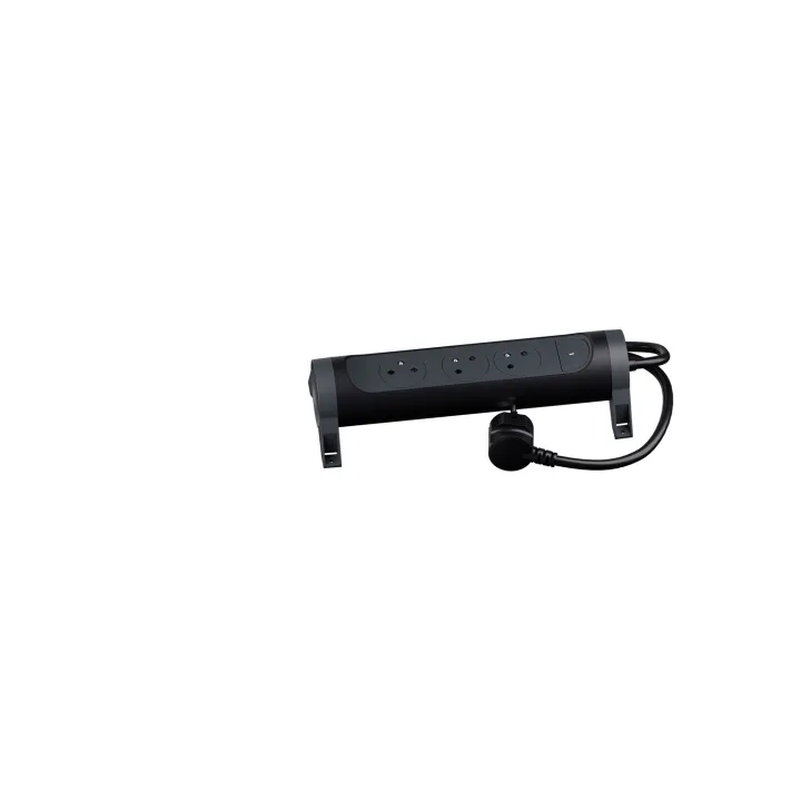 Rallonge 3X2P+T Surface Avec Interrupteur Et Cordon 1,5M 3G 1Mm² - Noir/Gris