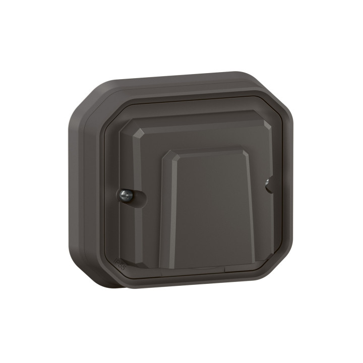Sortie De Câble 16A Plexo Complet Encastré Anthracite