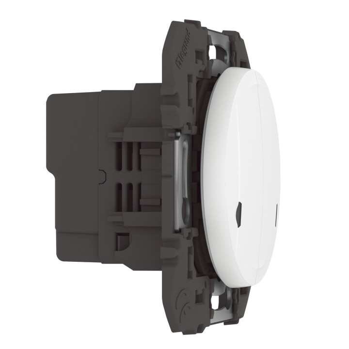 Interrupteur Double Avec Neutre Connecté Dooxie With Netatmo Sans Plaque Blanc