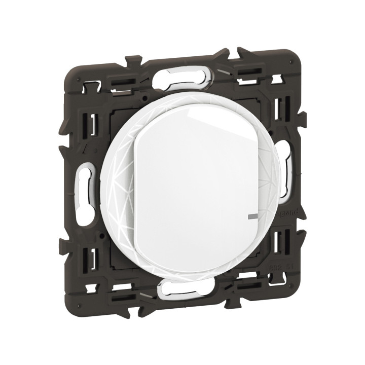 Interrupteur filaire Céliane with Netatmo sans Neutre, avec variation - Blanc