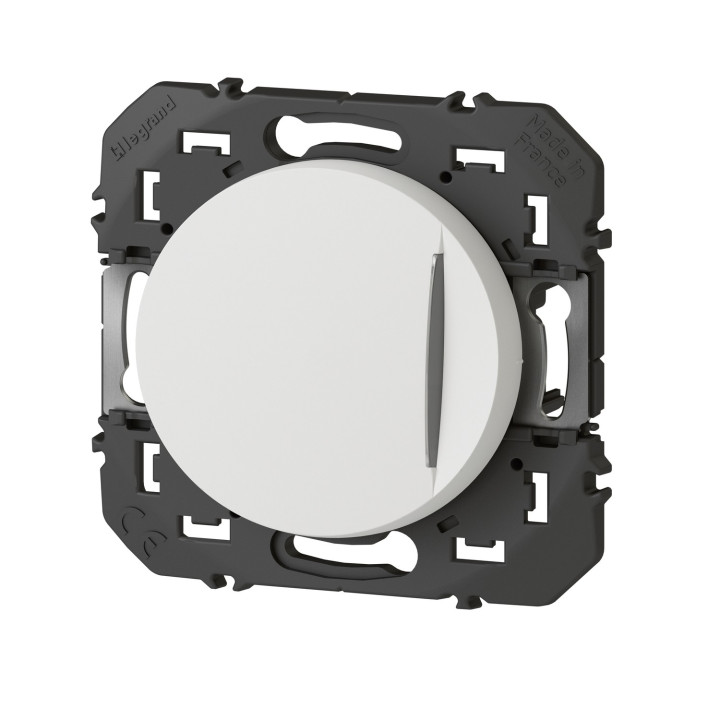 Interrupteur Ou Va-Et-Vient Avec Voyant Témoin Dooxie 10Ax 250V~ Finition Blanc