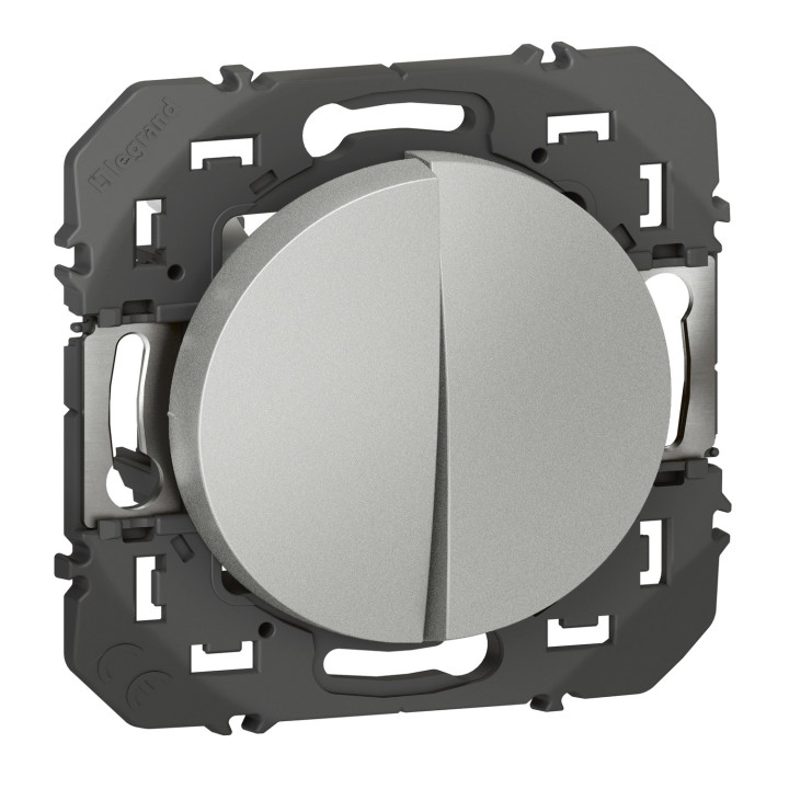 Double Interrupteur Ou Va-Et-Vient Dooxie 10Ax 250V~ Finition Alu
