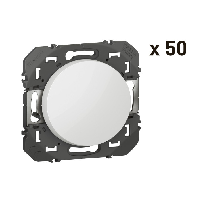 Lot De 50 Interrupteurs Ou Va-Et-Vient Dooxie 10Ax 250V~ Finition Blanc