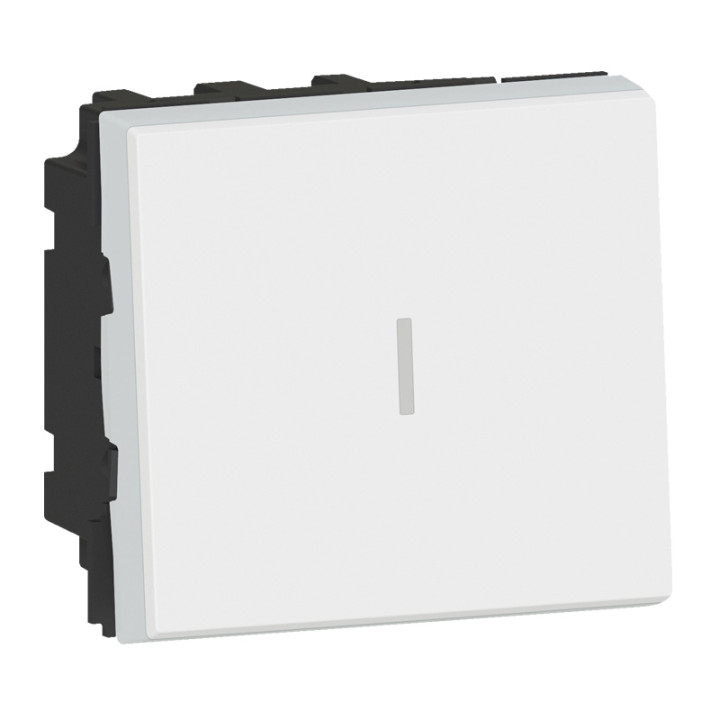 Permutateur 10Ax 250V~ Mosaic 2 Modules - Blanc