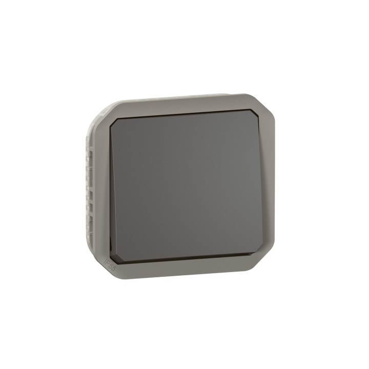 Interrupteur Ou Va-Et-Vient 10Ax 250V Plexo Composable Anthracite