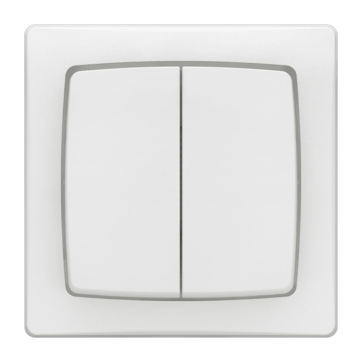 Transformeur Double Appareillage Saillie Complet Blanc