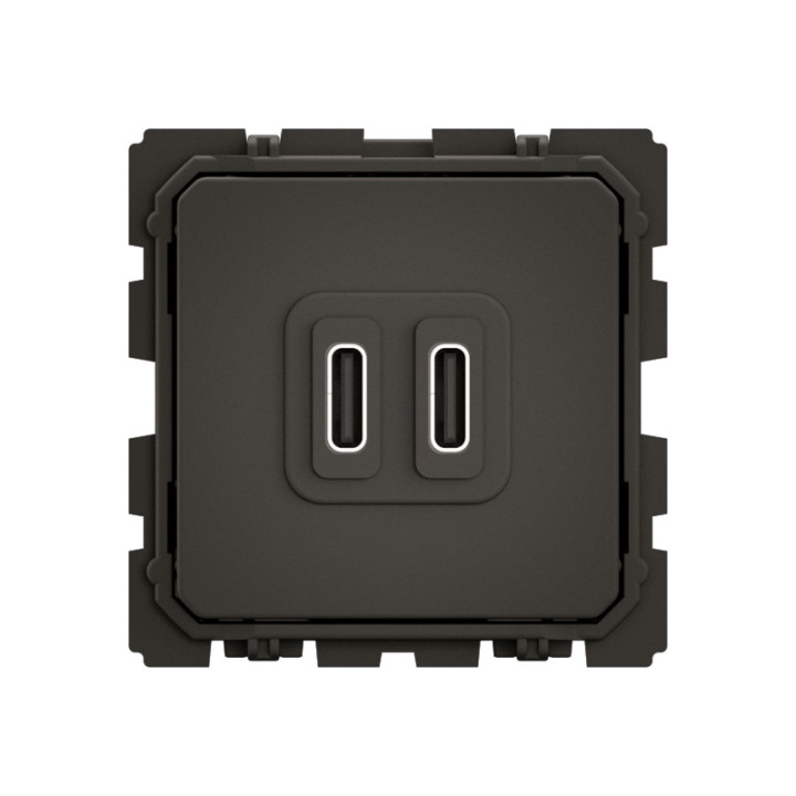 Prise double chargeur USB Céliane Type-C 20W Power Delivery - borne automatique