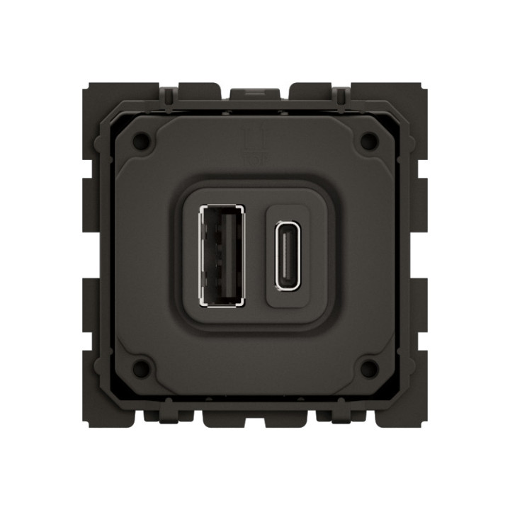Prise 2Usb Céliane Type-A + Type-C 15W - Bornes À Vis