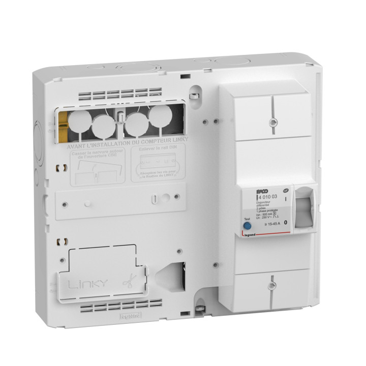 Platine Et Disjoncteur De Branchement 2P Dif 15/30/45A