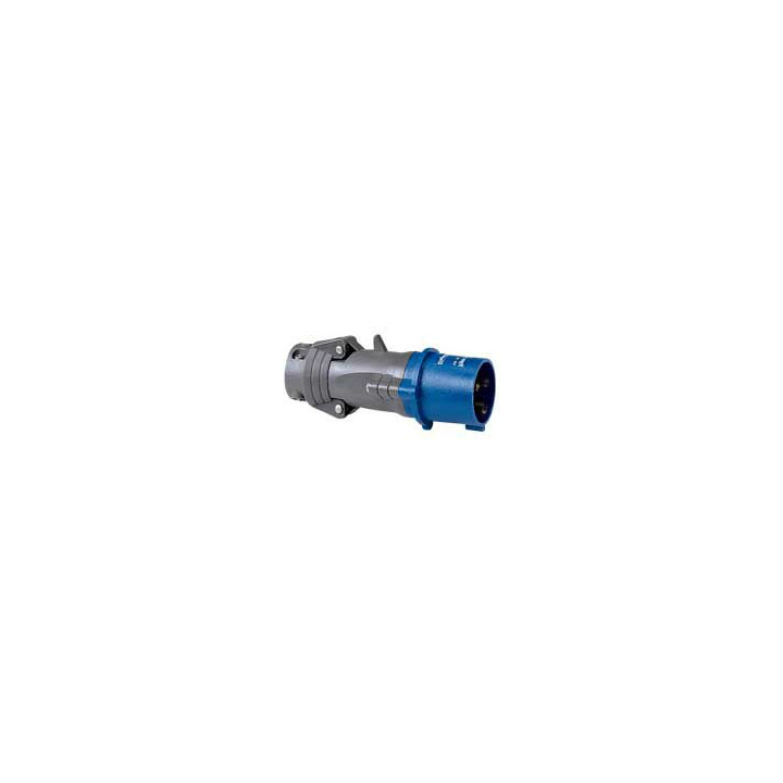 Fiche Mobile Droite Hypra Ip44 32A - 200V~ À 250V~ - 2P+T - Plastique