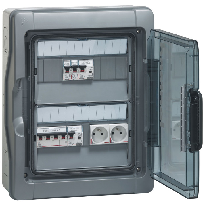 Coffret Dtu Ip65 Ik09 1 Départ 32A - Arrivée Sur Bornier