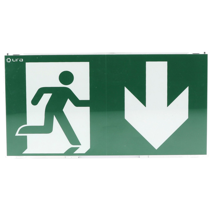 BAES EVACUATION URALIFE V NOIR 45LM-1H SATI CONNECTE MURAL