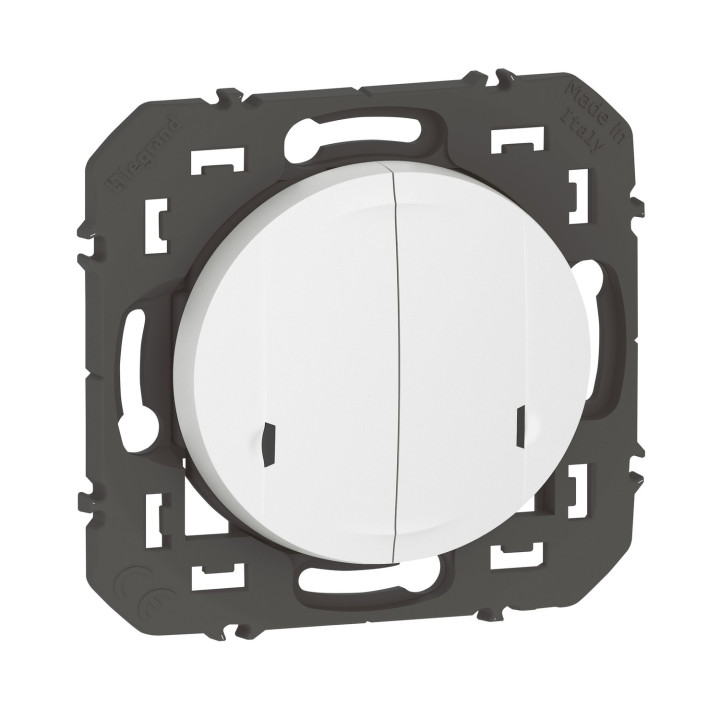 Commande Double Sans Fils Pour Éclairage/Prise Dooxie With Netatmo Sans Plaque Blanc