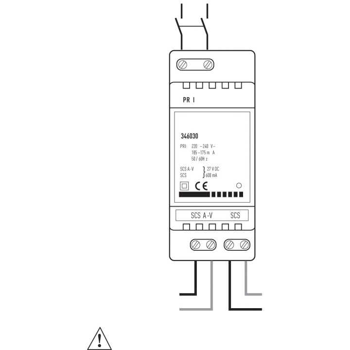 Alimentation Modulaire Compacte Avec Adaptateur Vidéo Myhome_Up - 2 Modules