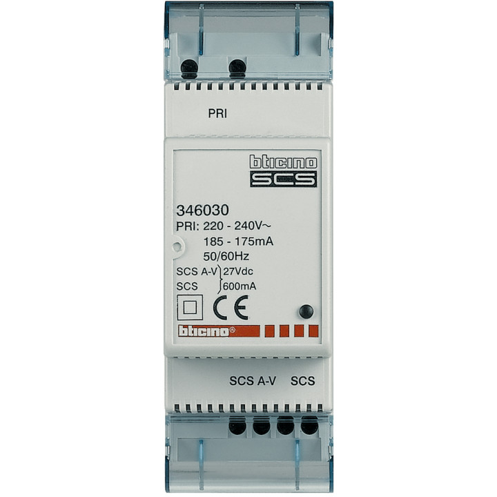 Alimentation Modulaire Compacte Avec Adaptateur Vidéo Myhome_Up - 2 Modules