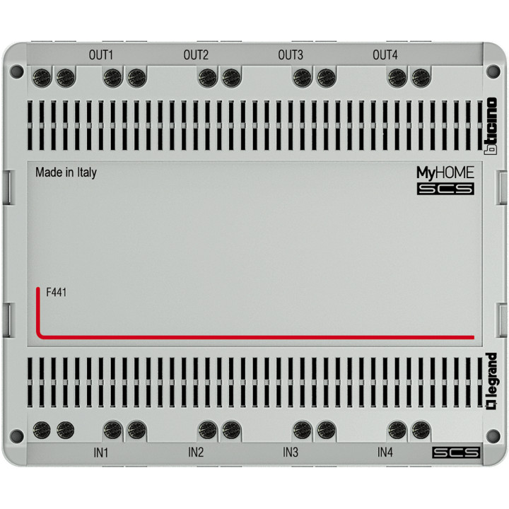 Répartiteur Modulaire Audio-Vidéo Bus 2 Fils 4 Entreés Et 4 Sorties - 6 Modules