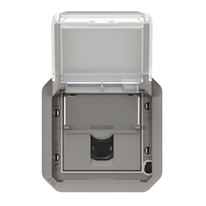 Prise Rj45 Catégorie 6 Ftp Plexo Composable Gris