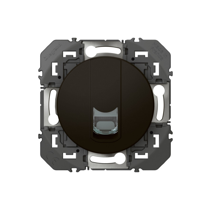 Prise multimédia RJ45 catégorie6 STP dooxie composable noir