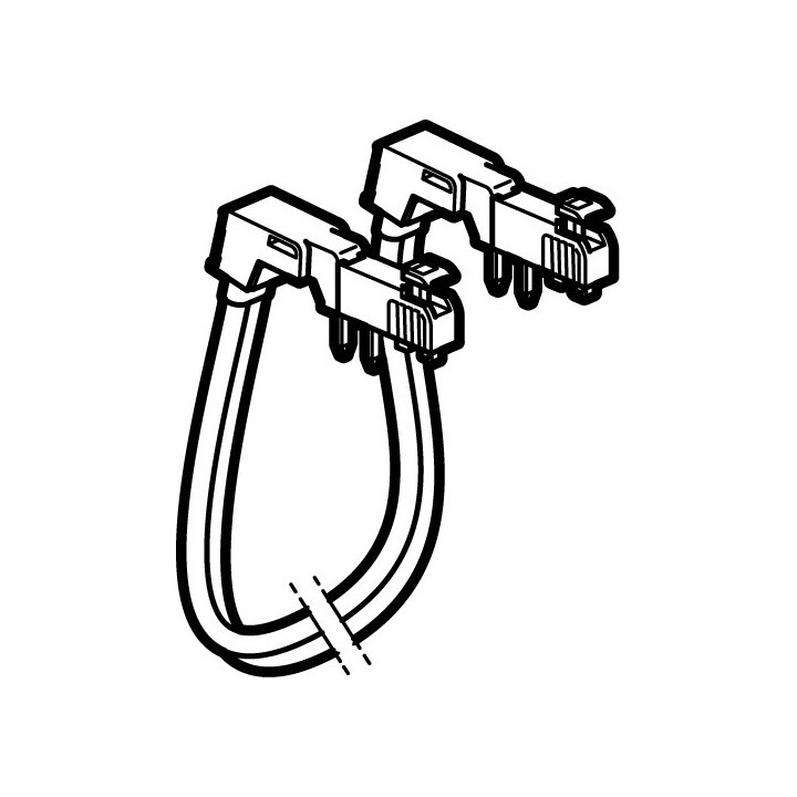 Cordon de repiquage entre 2 rangées disj. 1P+N connexion automatique 2x10mm²