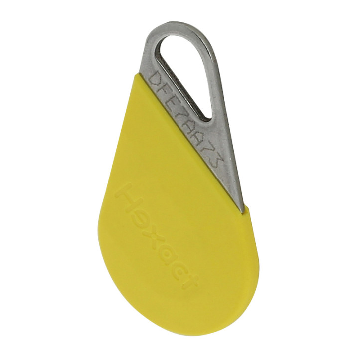 Badge de proximité Mifare 13,56 MHz pour contrôle d'accès VIGIK® - jaune