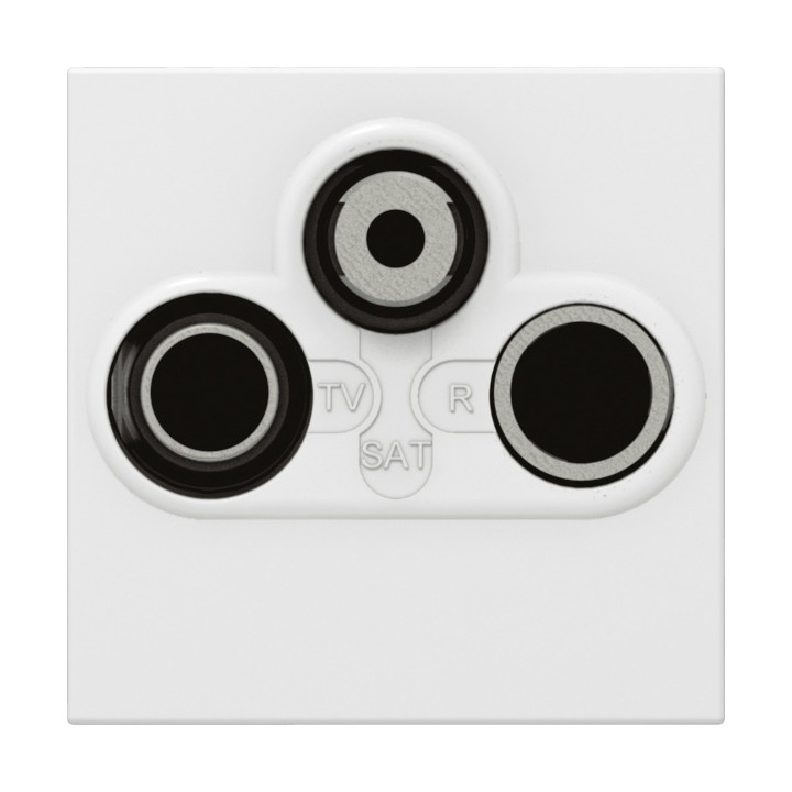 Prise Tv-R-Sat Mosaic Fm Et Dab+ 2 Modules - Blanc