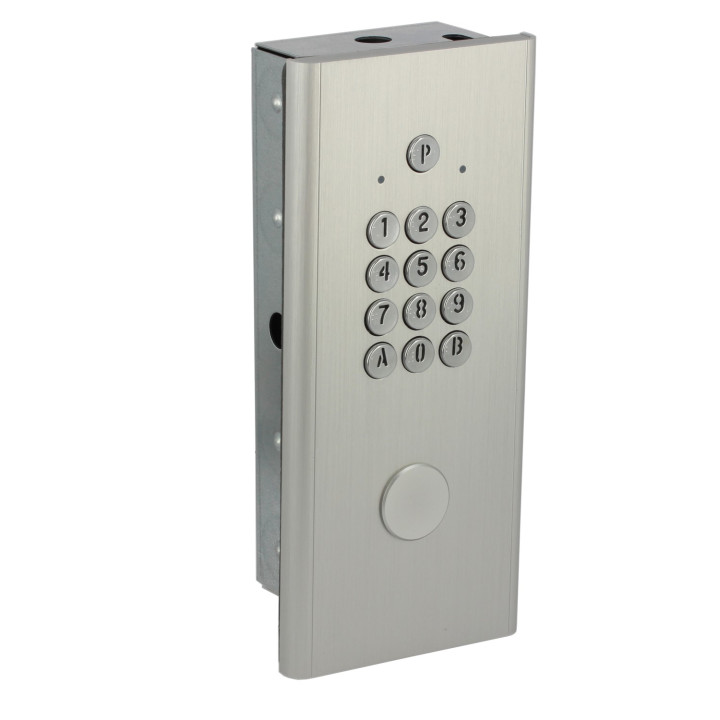 Clavier Codé Bouchon 1 Relais Finition Argent