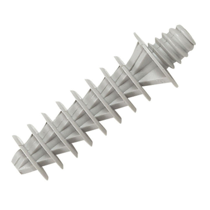 Cheville À Visser Grise Ral7035 Pour Perçage Ø8Mm Et Tête Filetée Ø6,6Mm Pas 150