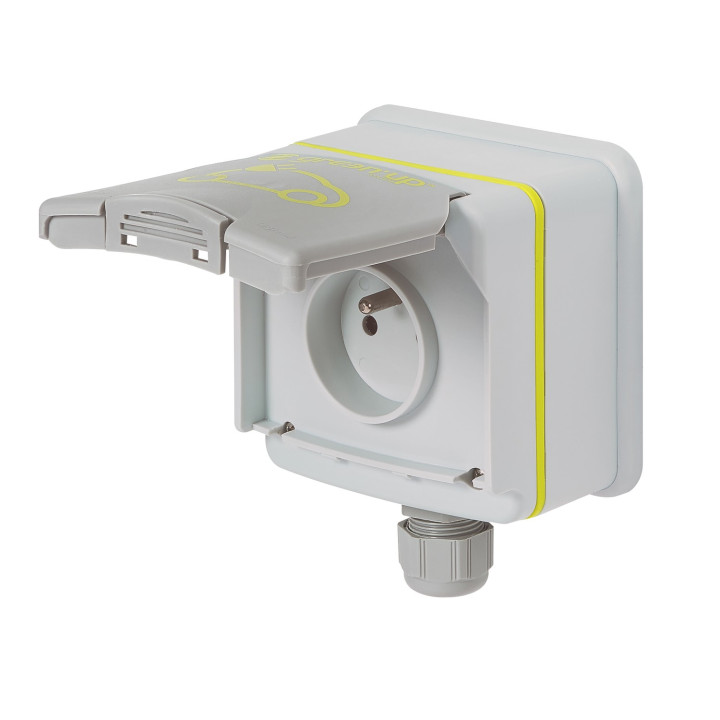 Prise Saillie Green'Up Access Véhicule Électrique Modes 1/2 Ip66 Ik08 16A 230V