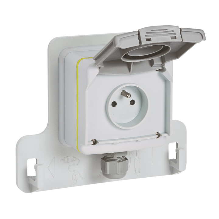 Prise Saillie Green'Up Access Véhicule Électrique Modes 1/2 Ip66 Ik08 16A 230V