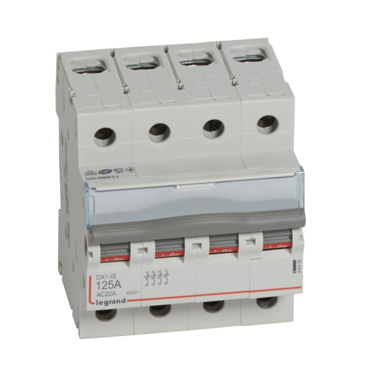 Interrupteur-Sectionneur Dx³-Is 4P 400V~ - 125A - 4 Modules