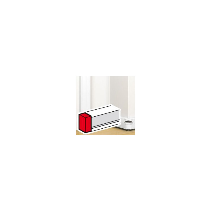 Embout Pour Goulotte À Clippage Direct Mosaic 50X130Mm - Blanc