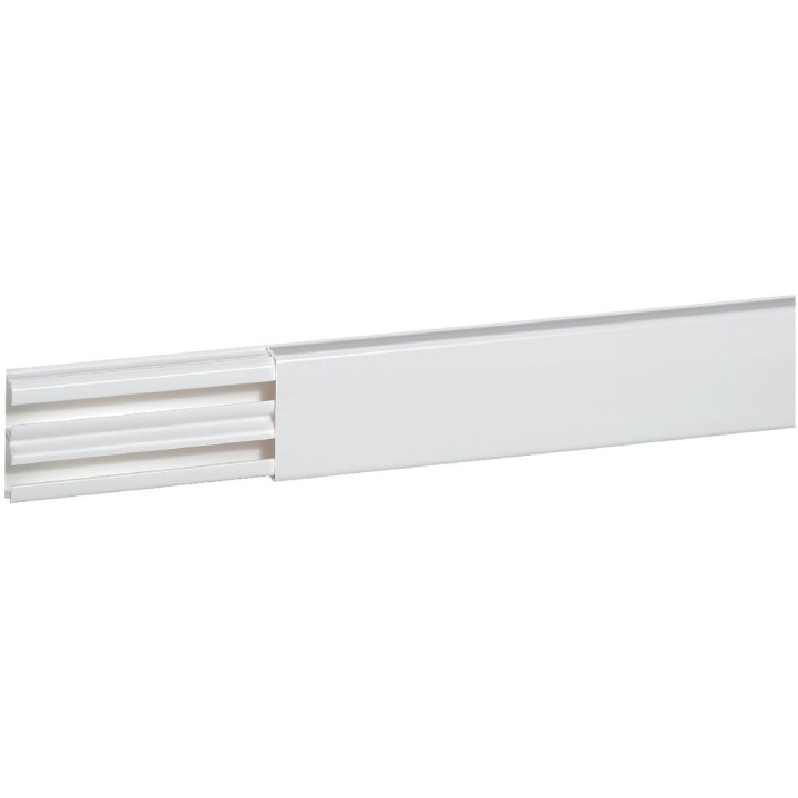 Moulure Dlplus 20X12,5Mm - 2 Compartiments - Longueur 2,1M - Blanc