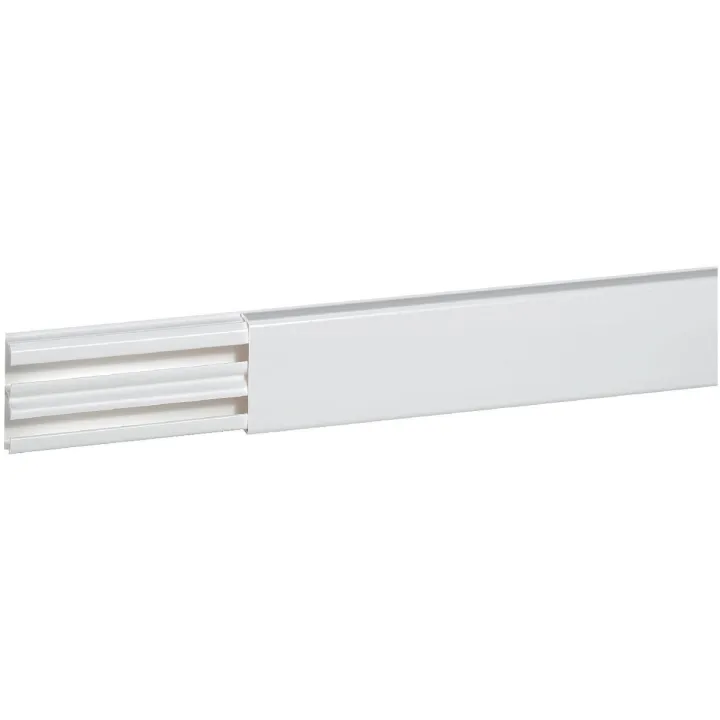 Moulure Dlplus 20X12,5Mm - 2 Compartiments - Longueur 2,1M - Blanc