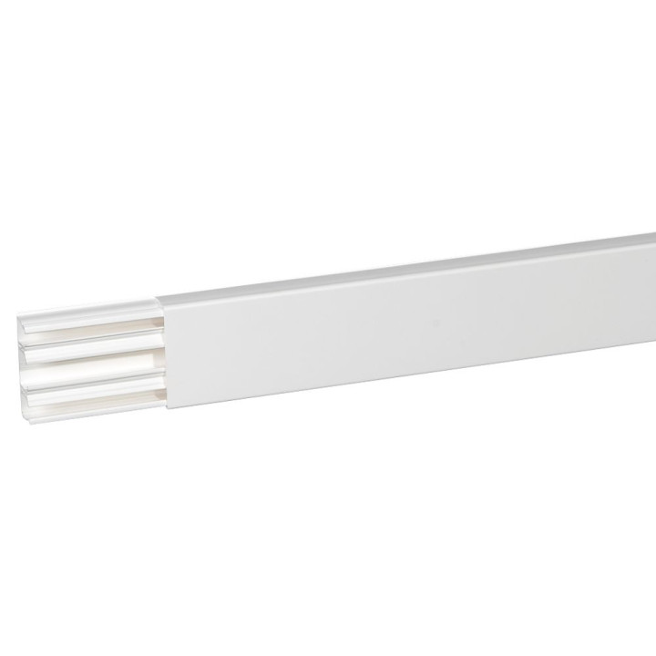 Moulure Dlplus 60X20Mm 3 Compartiments Longueur 2,1M - Blanc