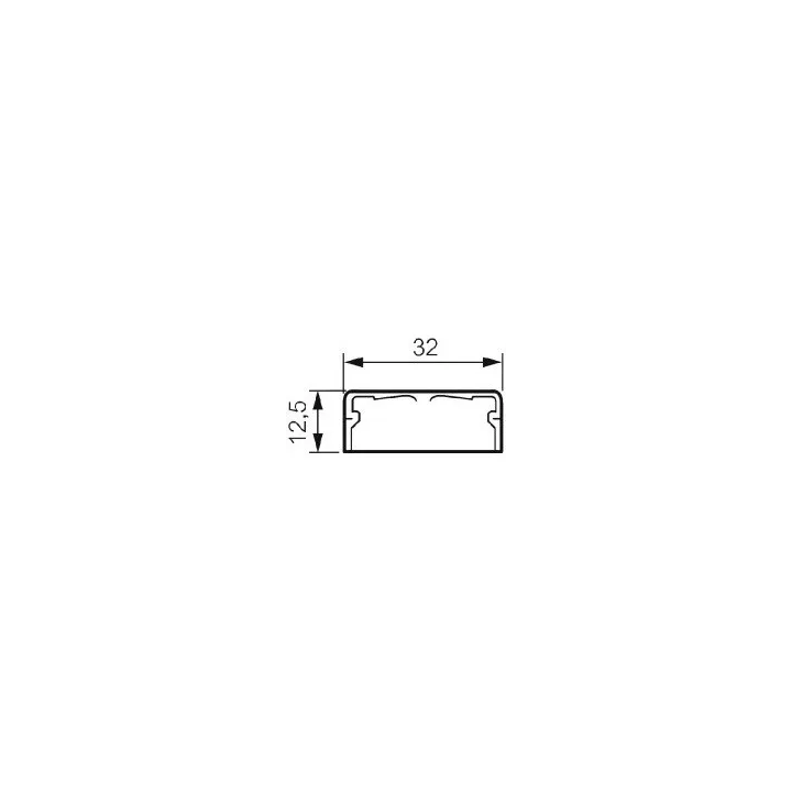 Dérivation En T À Plat Pour Moulure Dlplus 32X12,5Mm - Blanc