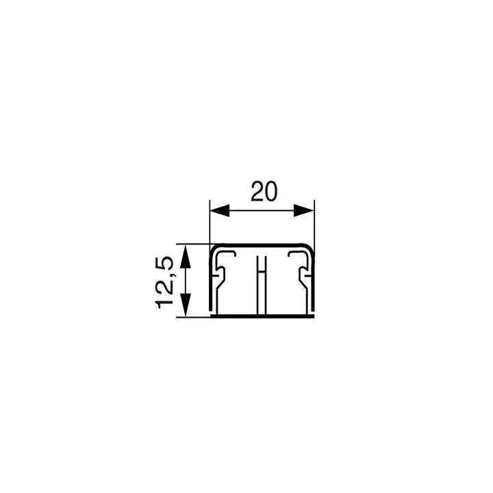 Embout Pour Moulure Dlplus 20X12,5Mm - Blanc