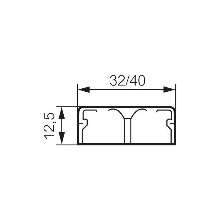 Embout Pour Moulure Dlplus 40X12,5Mm - Blanc
