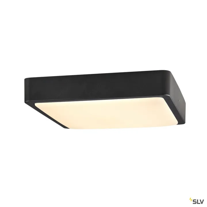 Ainos Sensor, Applique Plafonnier Ext Carré Anthr Led 18W 3000K/4000K Détecteur