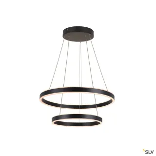 One Double, Suspension Led, Intérieur, Up/Down, Noir, Led, 35W