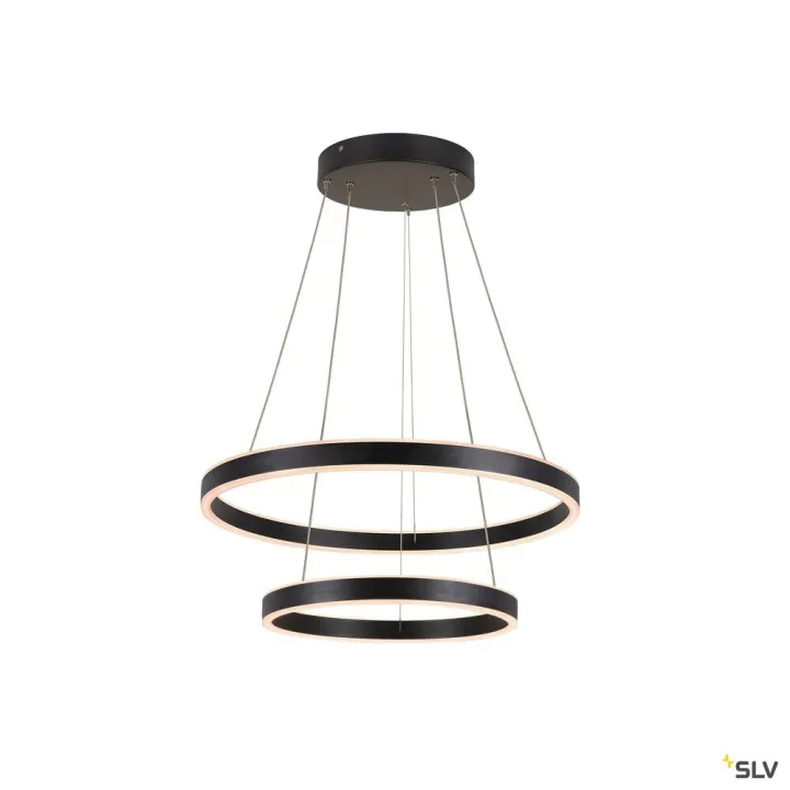 One Double, Suspension Led, Intérieur, Up/Down, Noir, Led, 35W