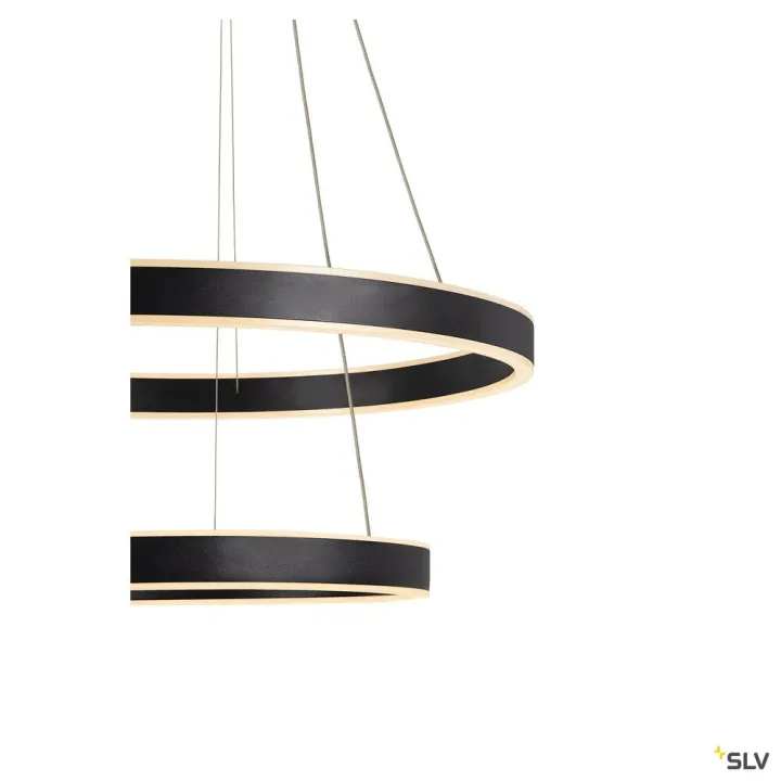 One Double, Suspension Led, Intérieur, Up/Down, Noir, Led, 35W
