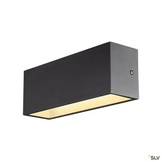 Sitra Cube Applique Ext L Up/Down Anthracite Led 24W 3000K/4000K Ip65 Cct Switch